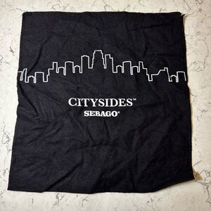 Sebago Citysides Black Cloth Shoe Bag 14"x13.5"